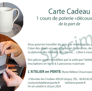 Carte cadeau COURS découverte