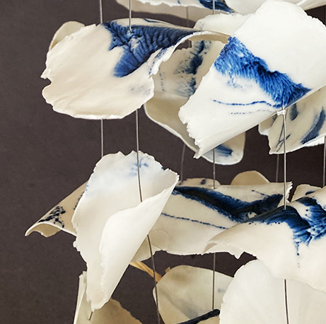 Mobile Porcelaine 7 fils Aqua